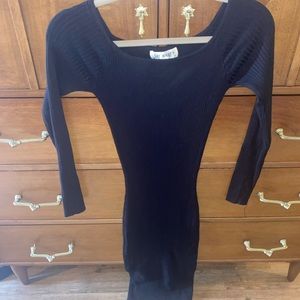 Fitted sweater dress